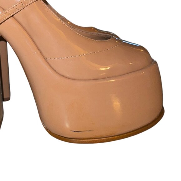 NIB SCHUTZ Zayne Patent Pumps in Nude Size 7.5 - Picture 9 of 11